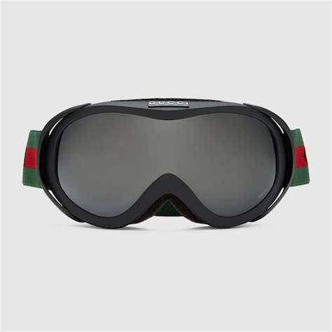 mascherina neve gucci|Maschera da sci Gucci in iniezione verde .